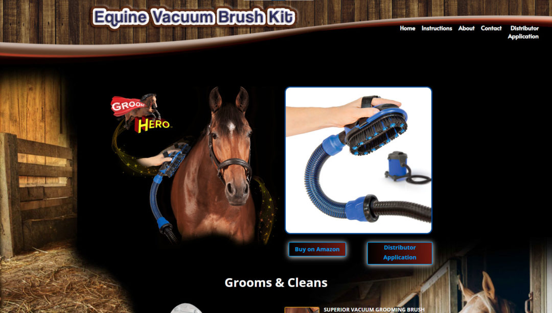 Groom Hero Brush Website Design