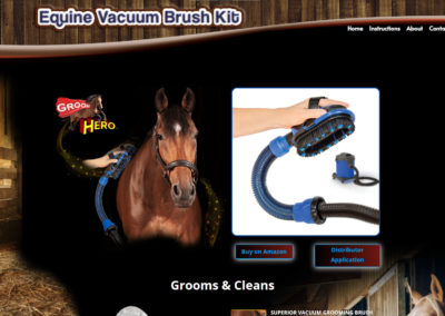 Groom Hero Brush Website Design
