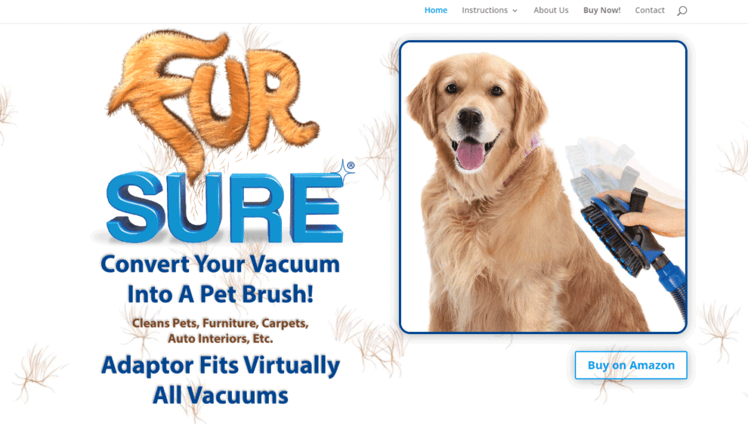 Fur Sure Brush Website Design
