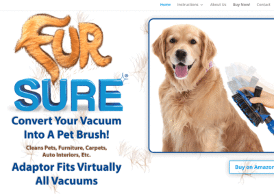 Fur Sure Brush Website Design