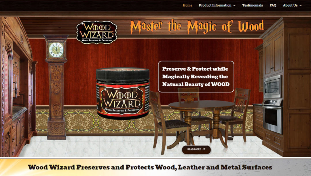 Wood Wizard Website Design